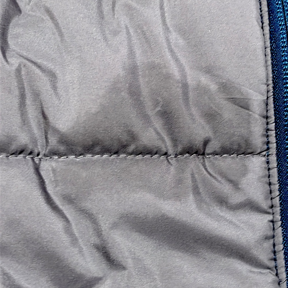 Puma Colorblock Puffer Vest Blue Gray Size XS (5-6) - Picture 6 of 7